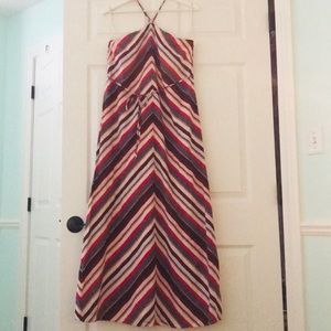 Ann Taylor Loft Halter Maxi Dress
